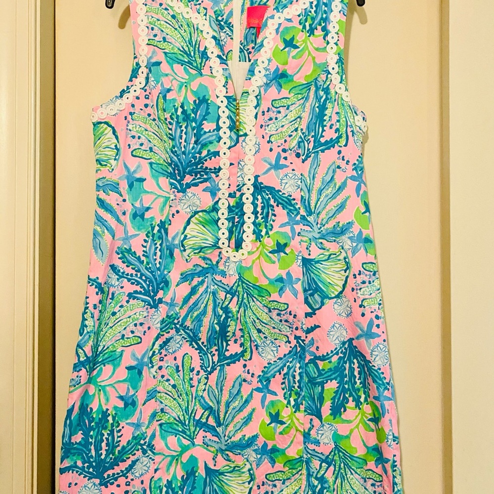 Size 14 Lilly Pulitzer Delila Shift in Hip Nautic